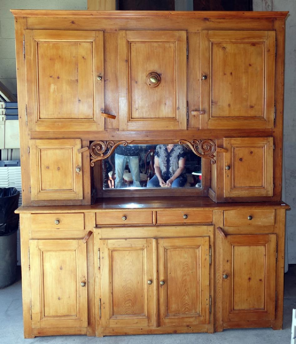 ANTIQUE STEP BACK CUPBOARD (1 of 10)