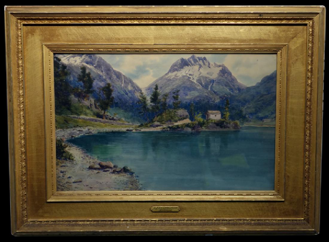 CHARLES WOOD LANDSCAPE WATER COLOR (1 of 1)