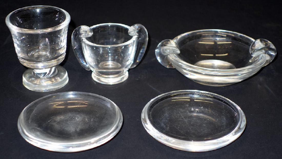 STEUBEN TABLE WARE (5) PIECES (1 of 1)