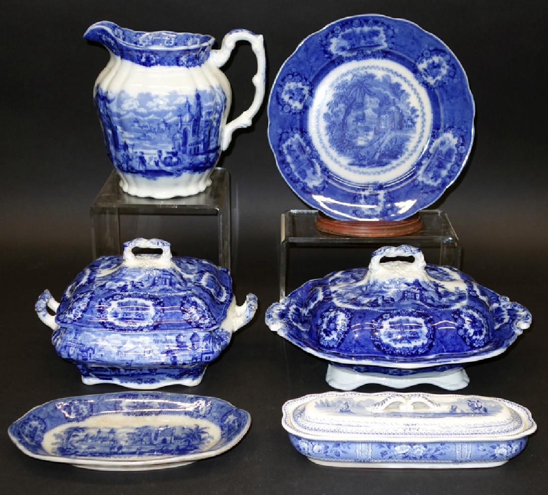 FLOW BLUE TABLEWARE (1 of 2)