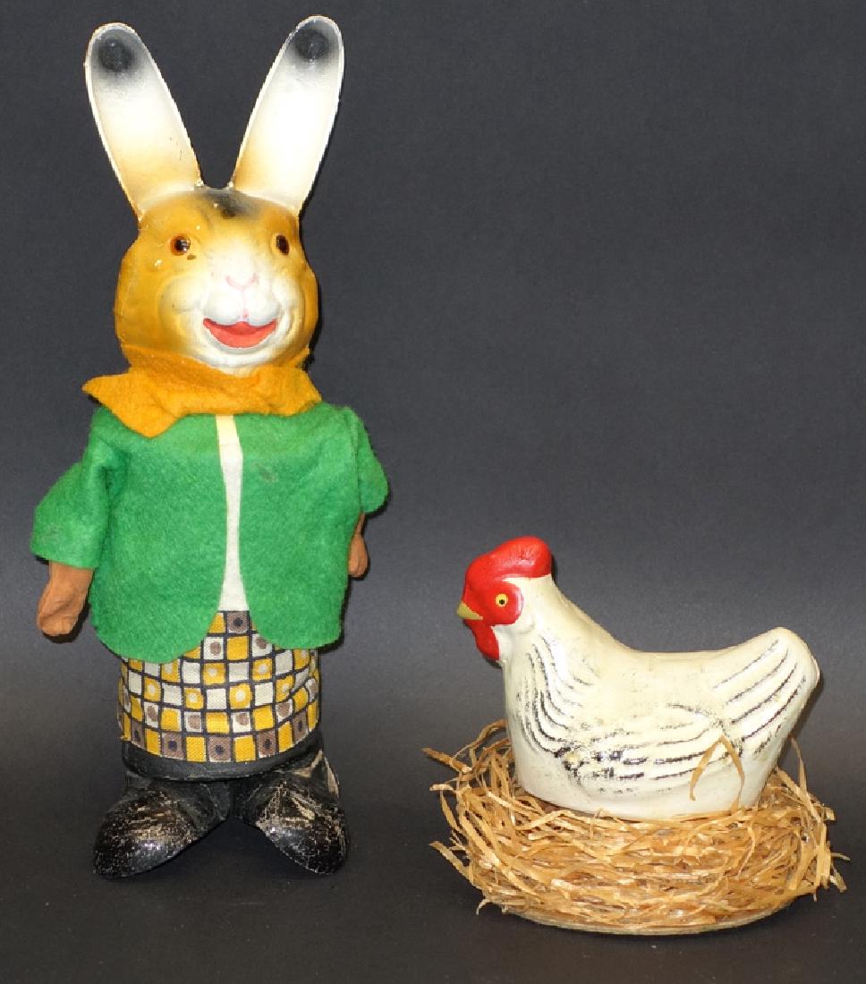 GERMAN RABBIT & CHICKEN TOYS (1 of 1)