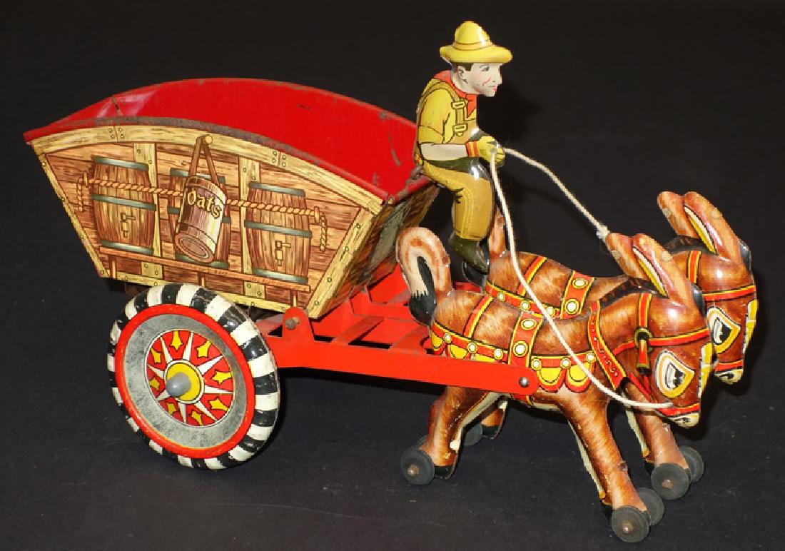 MARX DOUBLE DONKEY CART (1 of 1)