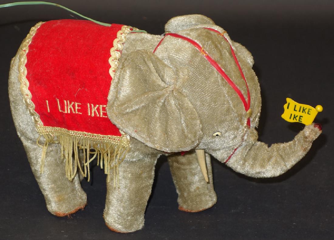 "I LIKE IKE" BATTERY OP TOY: Japan; not working; as is; L-10", F