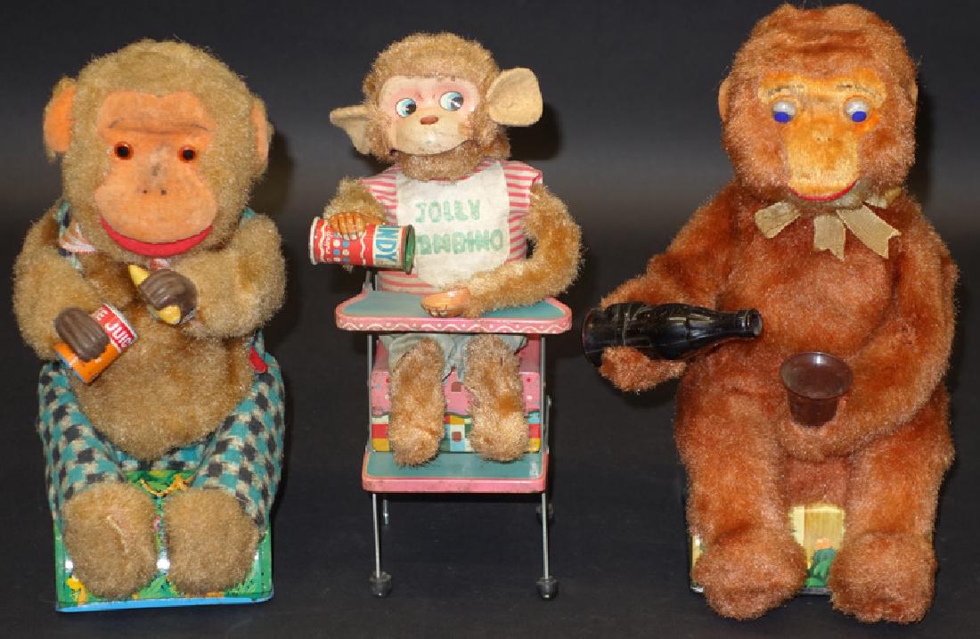 JAPANESE BATTERY OP MONKEY TOYS (3) (1 of 1)