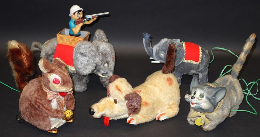 JAPANESE BATTERY  OP ANIMAL TOYS (5) (1 of 1)