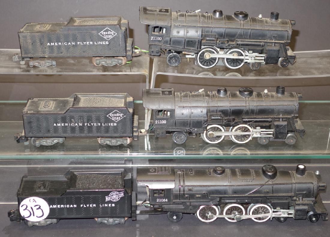 AMERICAN FLYER S GAUGE ENGINES /TENDERS (6) PCS. (1 of 1)