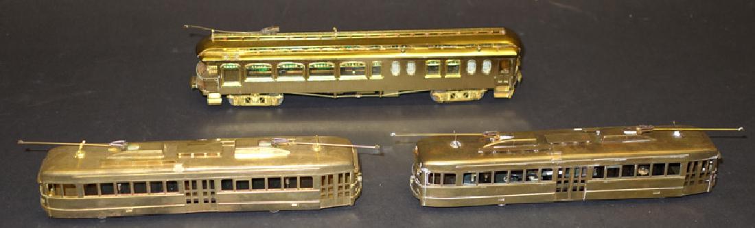 JAPANESE BRASS TROLLEYS (3) (1 of 1)