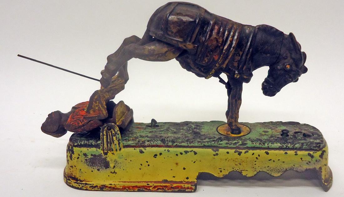 "ALWAYS DID SPISE A MULE" MECHANICAL BANK - BENCH (1 of 1)