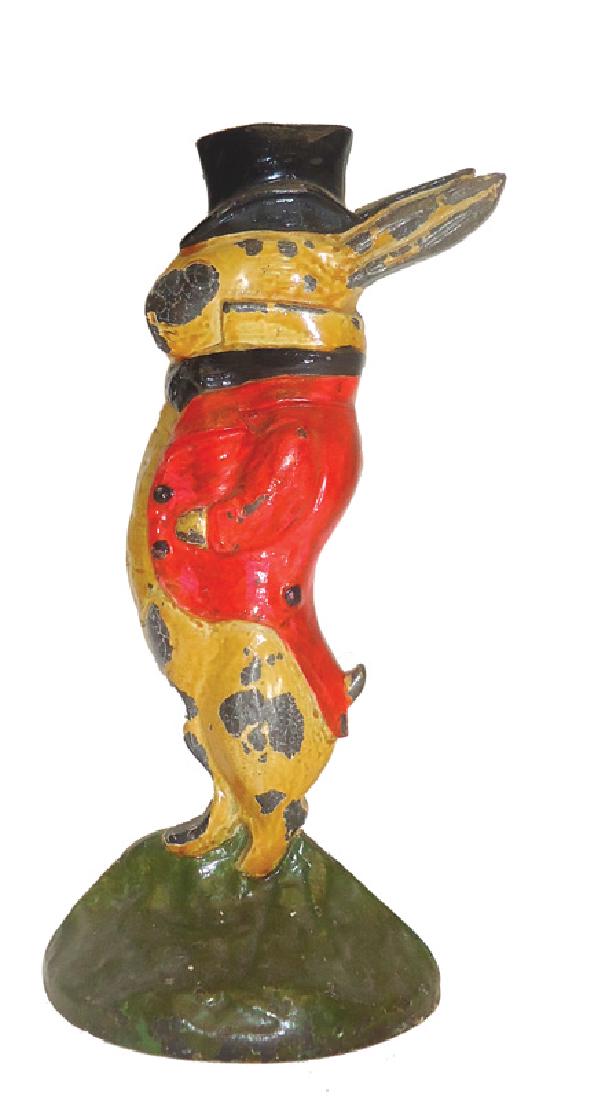 RABBIT WITH TOP HAT DOORSTOP (1 of 1)