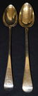 ENGLISH STERLING STUFFING SPOONS (2)