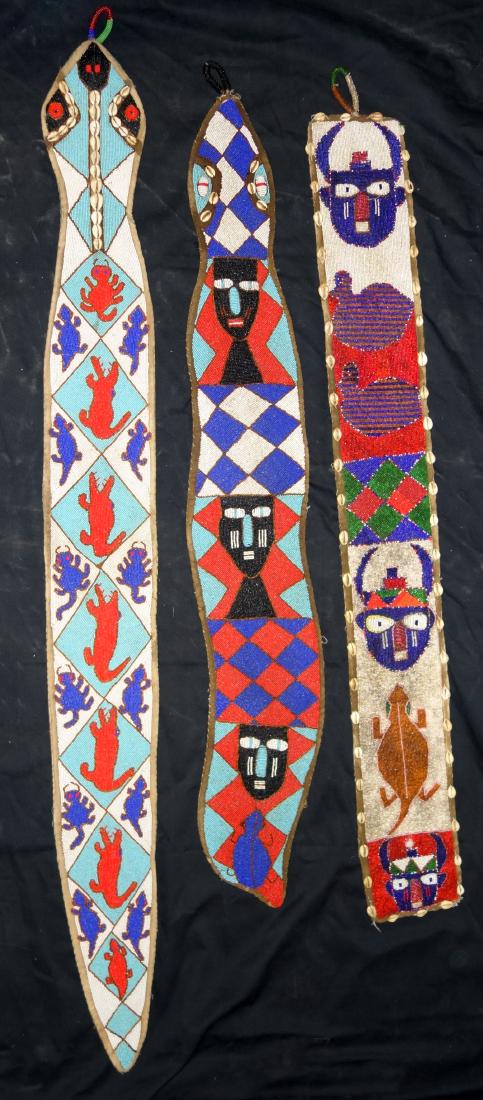 AFRICAN BEADED WALL HANGING TALISMANS (3) (1 of 1)