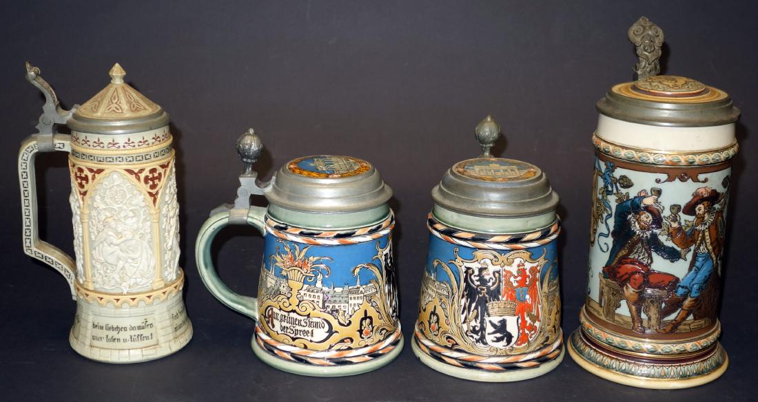 METTLACH STEINS (4) (1 of 1)