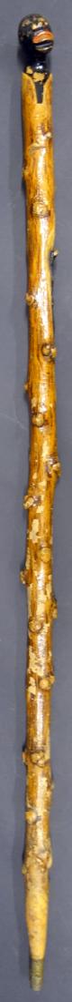 FOLK ART BLACK AMERICANA CANE (1 of 3)