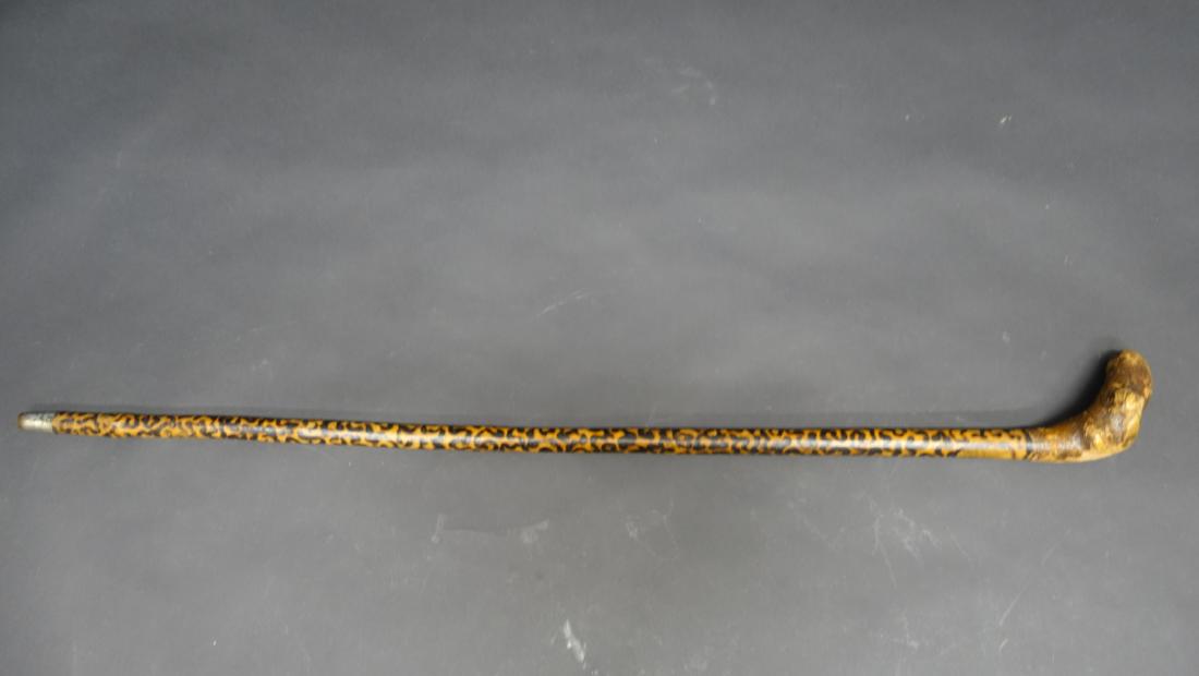 FOLK ART CANE - "MEADE'S HEADQUARTERS" (1 of 6)