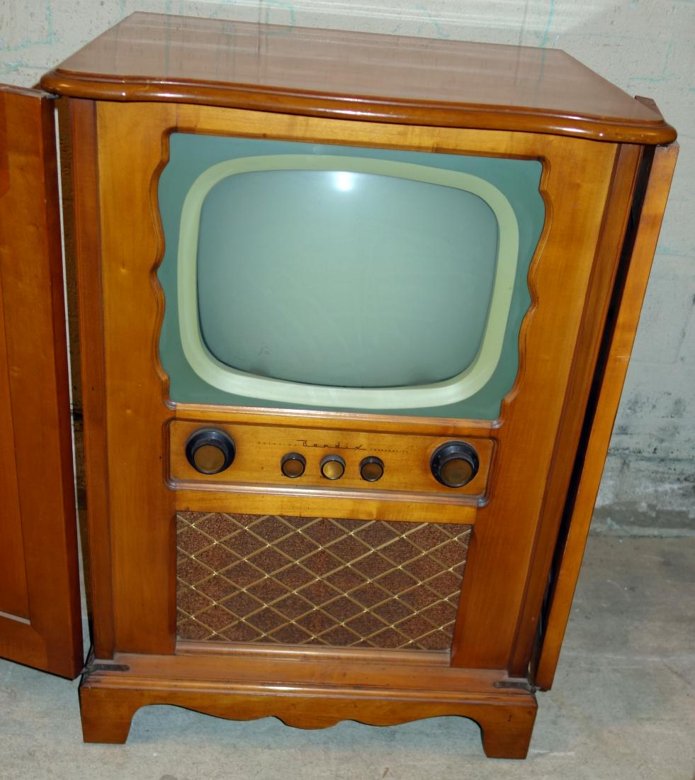 BENDIX TELEVISION: Wood cased; untested; 36" x 27"