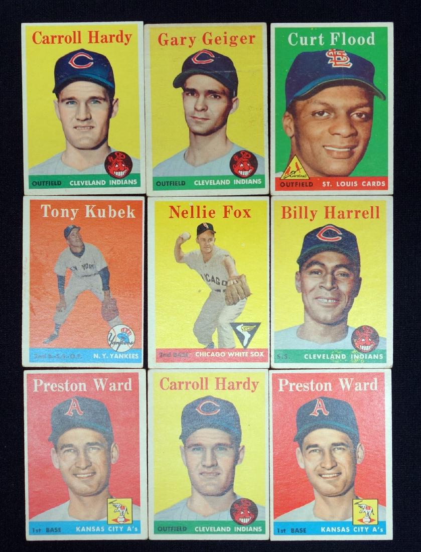 1958 TOPPS BASEBALL CARDS (9) (1 of 1)