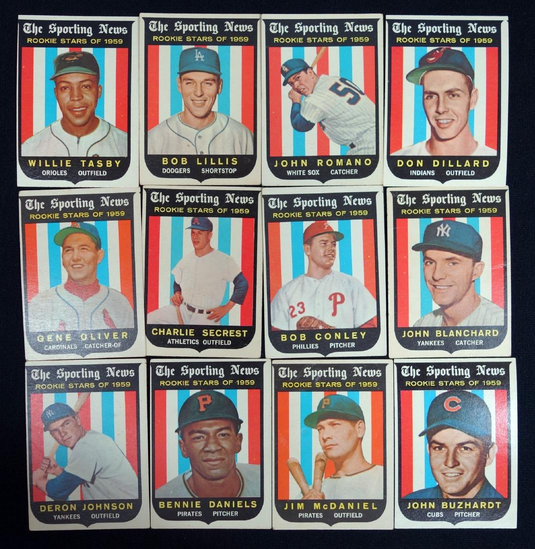 1959 SPORTING NEWS - ROOKIE STARS OF 1959 (45+/-) CARDS (1 of 1)