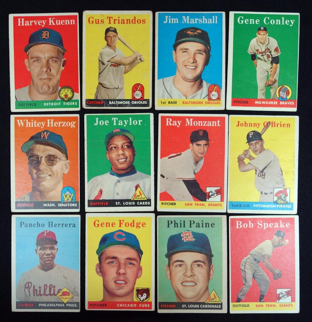 1958  TOPPS BASEBALL CARDS #380-474 INCOMPLETE (1 of 1)
