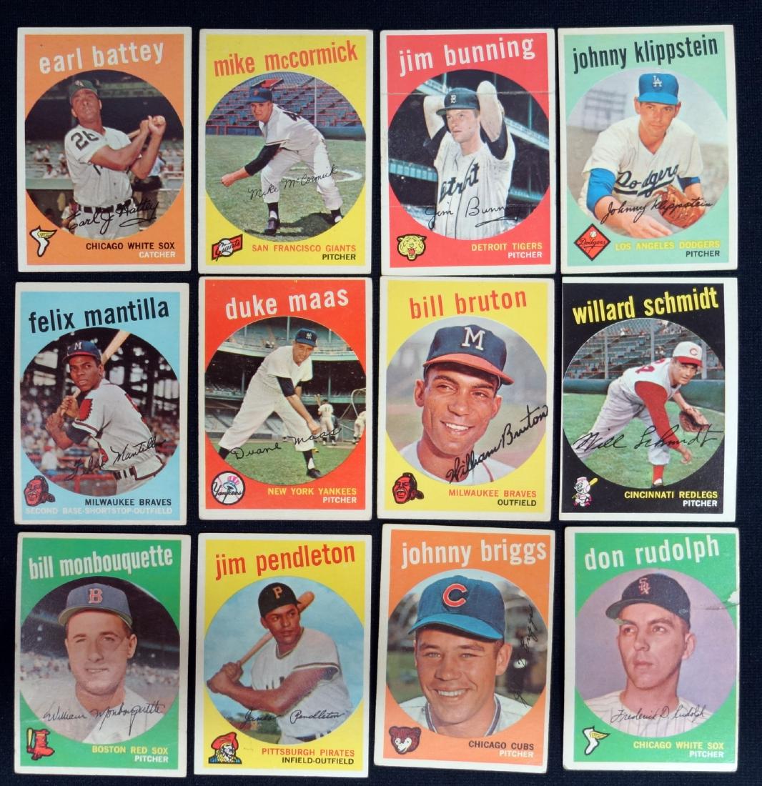 1959 TOPPS BASEBALL CARDS #179-335 INCOMPLETE (1 of 1)