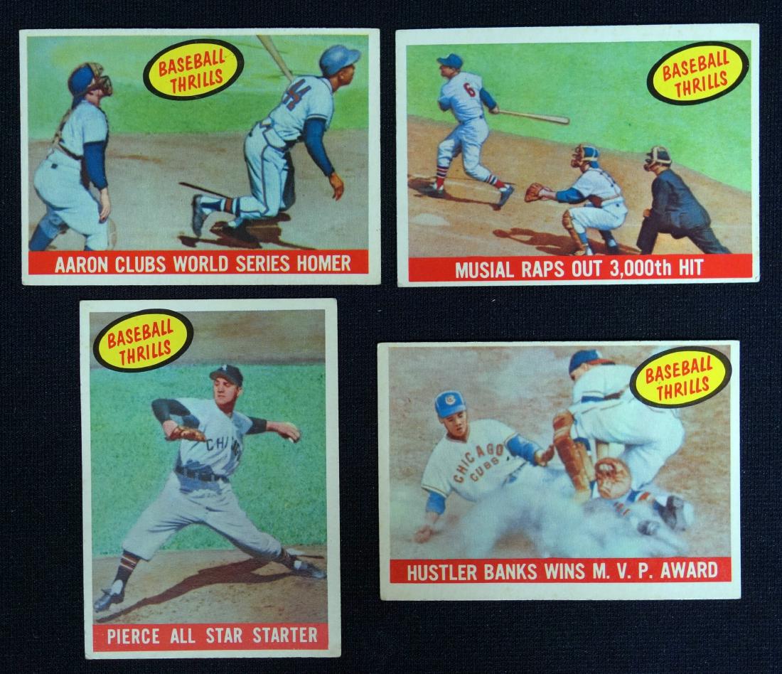 1959 TOPPS "BASEBALL THRILLS" (4) CARDS (1 of 1)