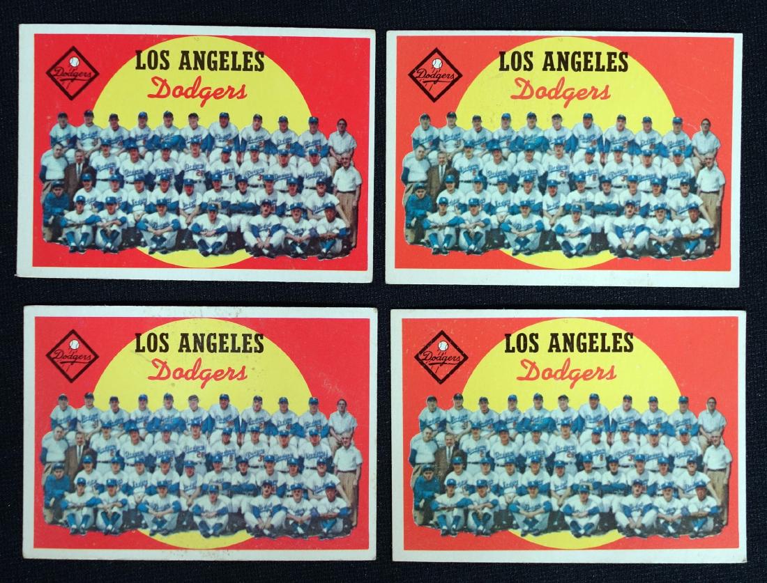 1959 TOPPS (4) BASEBALL CARDS (1 of 1)