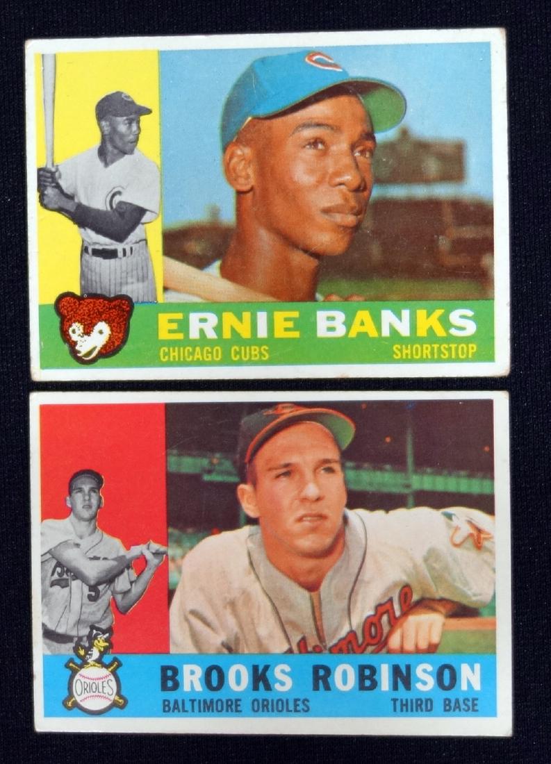 1960 TOPPS (2) BASEBALL CARDS (1 of 1)