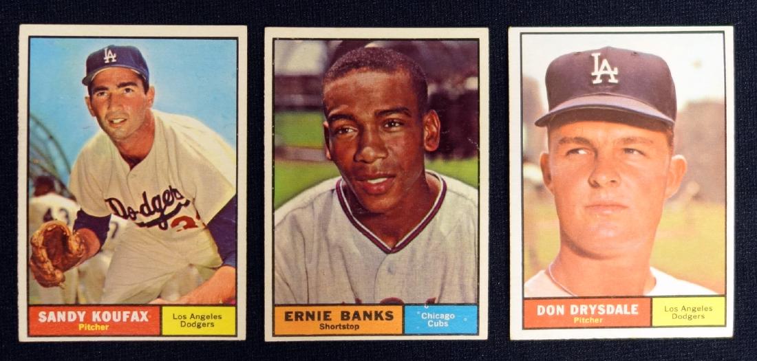 1961 TOPPS (3) BASEBALL CARDS (1 of 1)