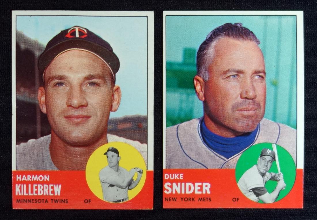 1963 TOPPS BASEBALL CARDS (2) (1 of 1)