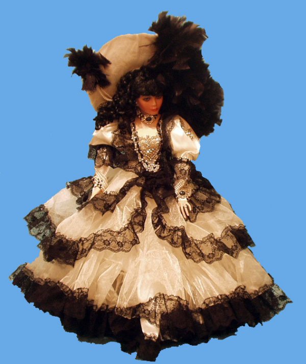 1998 ARTIST DOLL BY RUSTIE: Artist doll by Rustie; 1998; numbered 107/750; H-31"