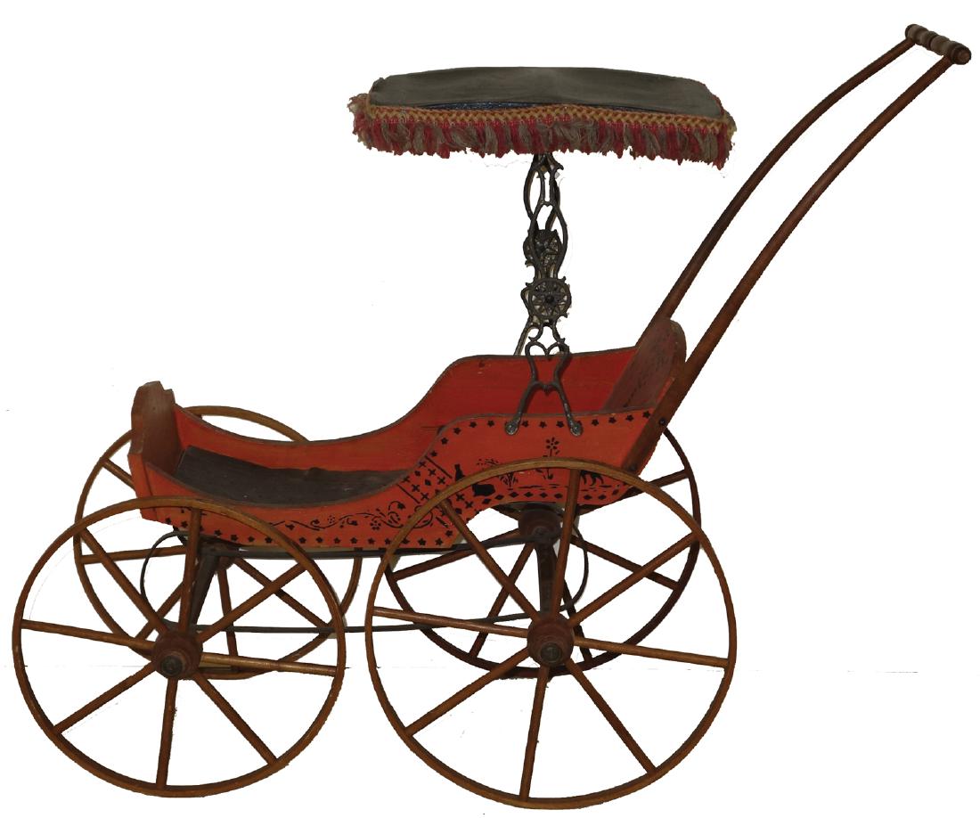 victorian doll carriage