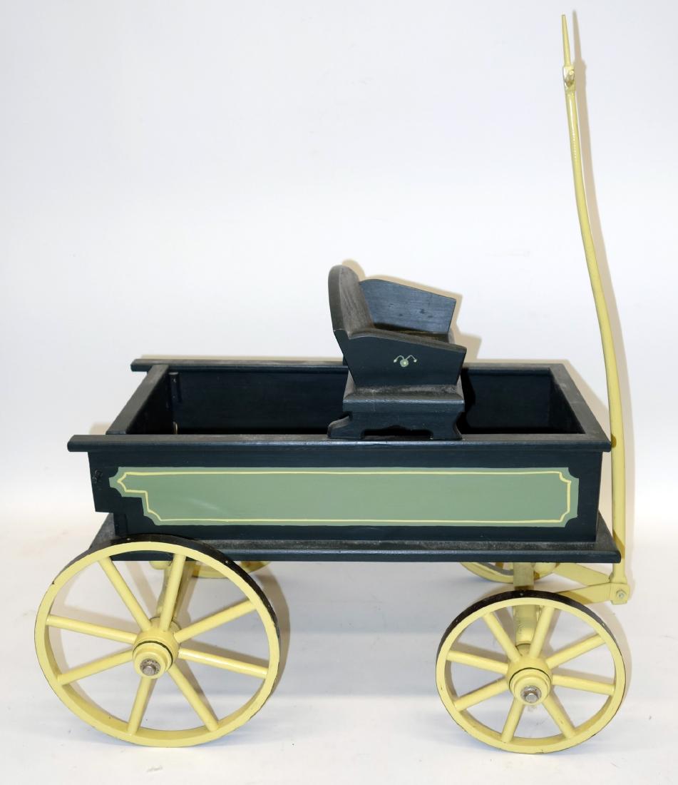 CHILD'S WAGON with WOOD SPOKE WHEELS (1 of 1)