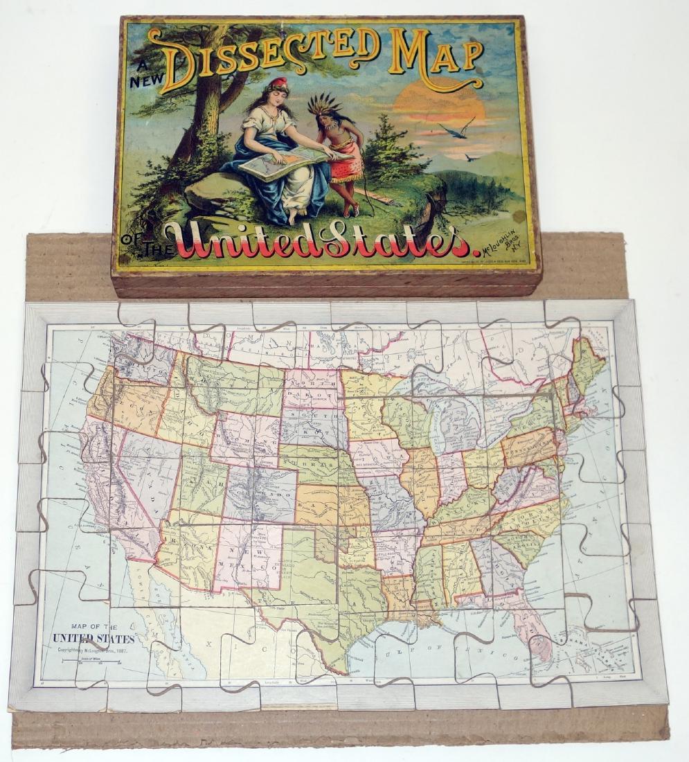 DISSECTED MAP OF US PUZZLE (1 of 1)