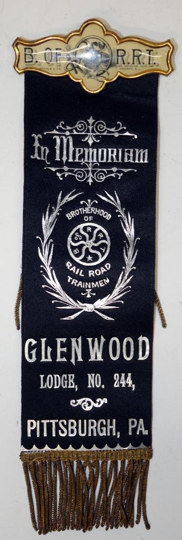 BROTHERHOOD RAILROAD TRAINMEN BADGE (1 of 2)