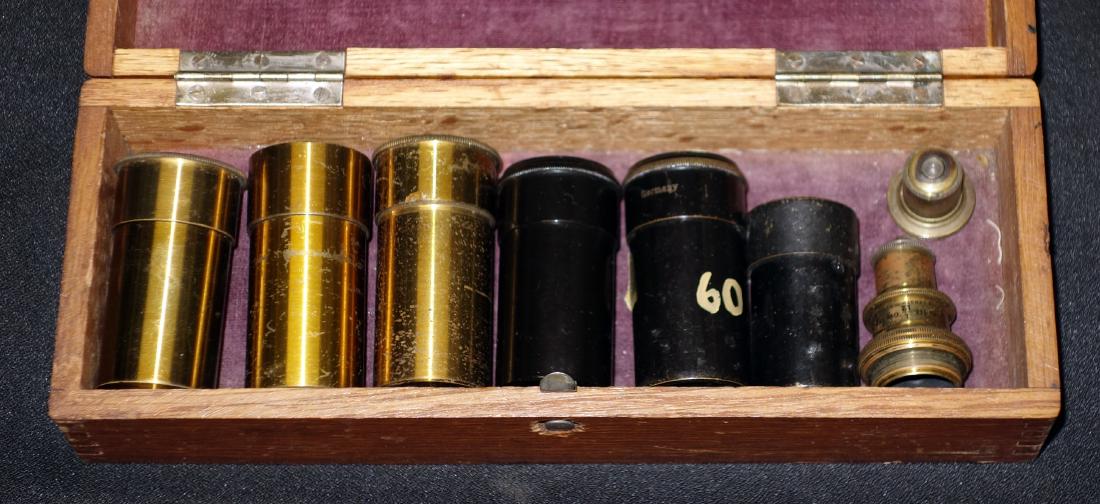 MICROSCOPE LENSES (7): Zeiss, Bausch & Lomb, etc.; H-2+/-", G-VG