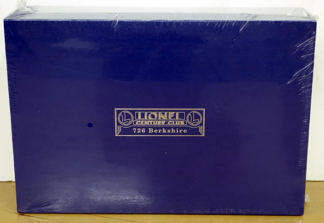 LIONEL CENTURY CLUB ENGINE & TENDER: Berkshire 726, original box - not unpacked; box 19" x 5", NM-M