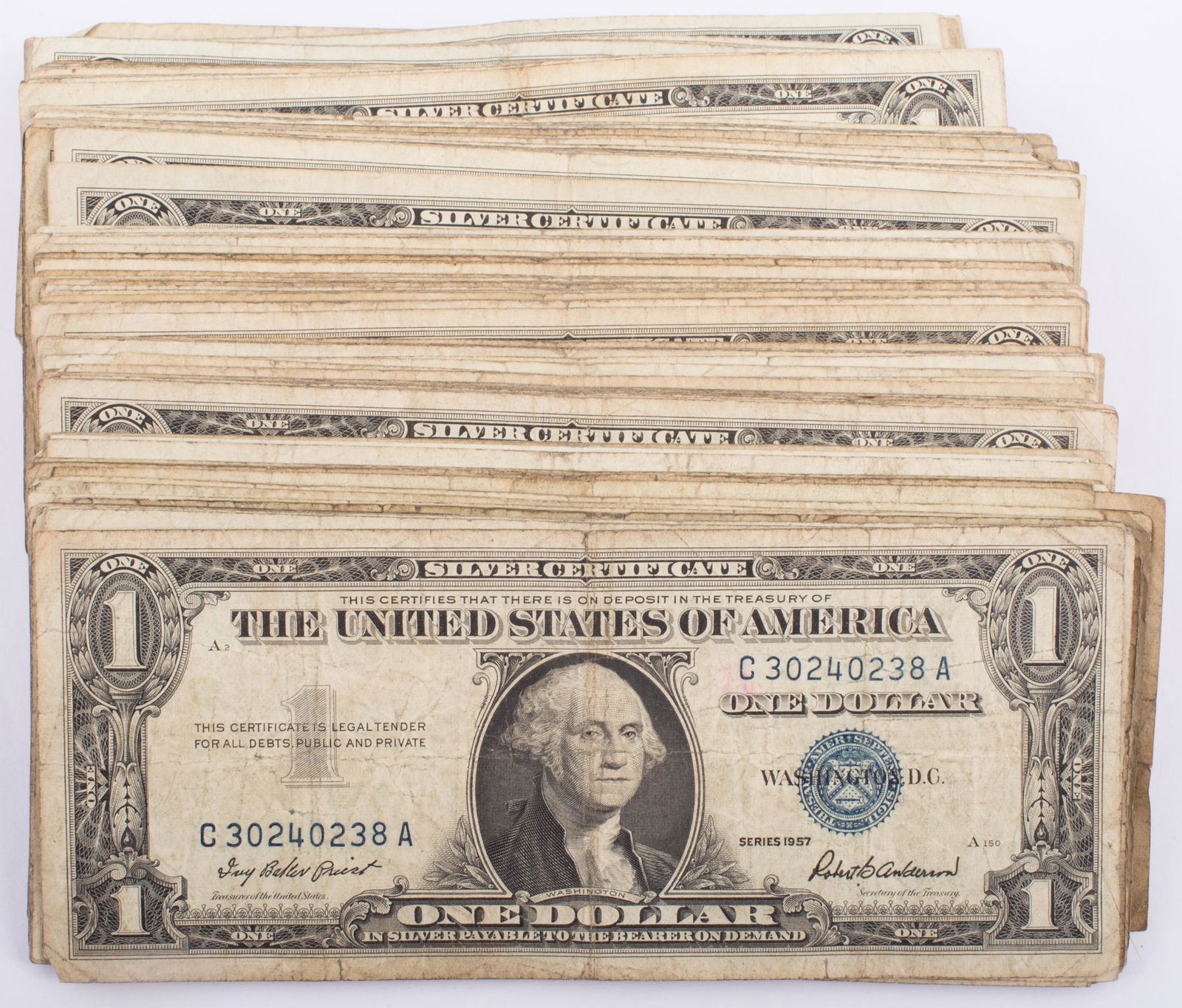1957 $1 SILVER CERTIFICATES (348) (1 of 3)
