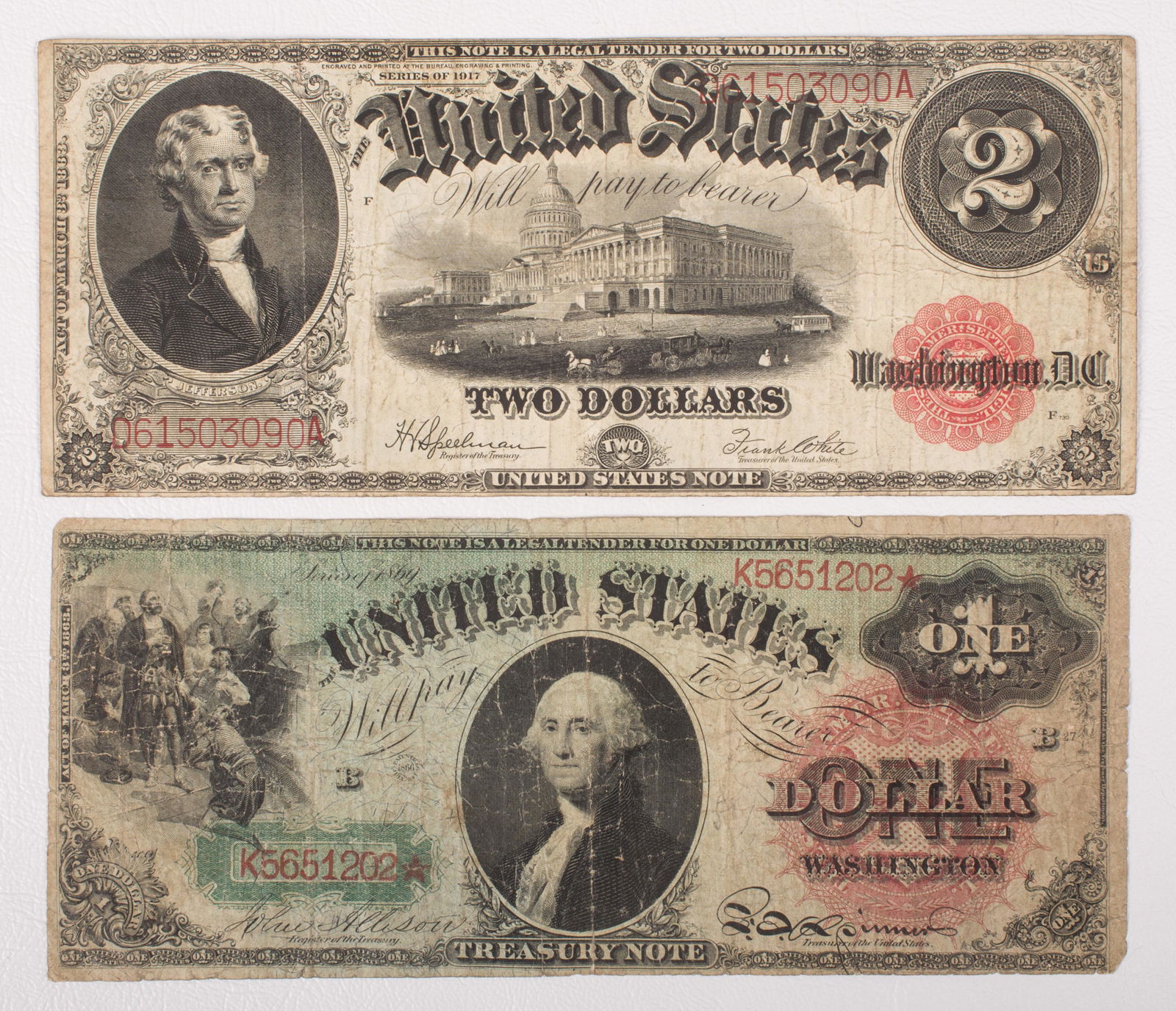 U.S. and TREASURY NOTES (2) (1 of 2)