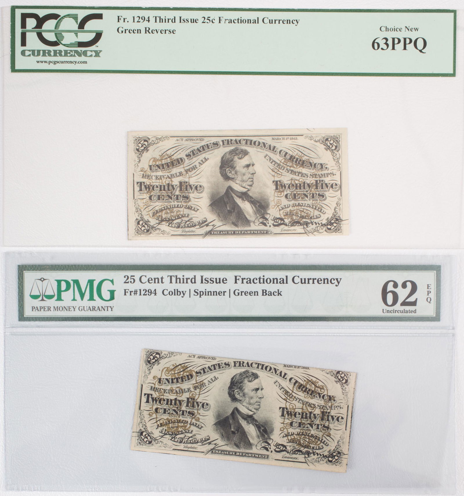 FRACTIONAL CURRENCY (2) (1 of 2)