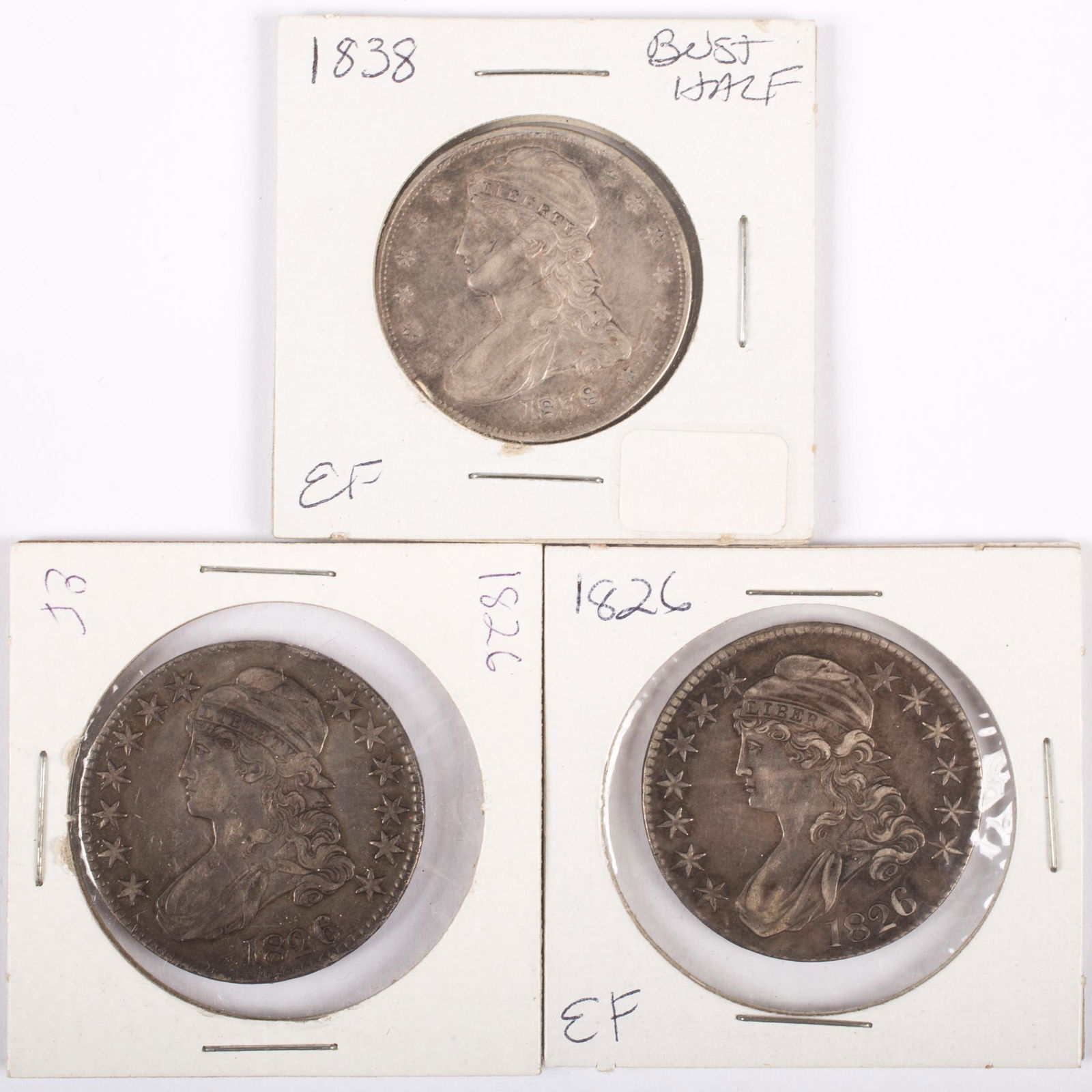 BUST HALF DOLLARS (3) (1 of 2)