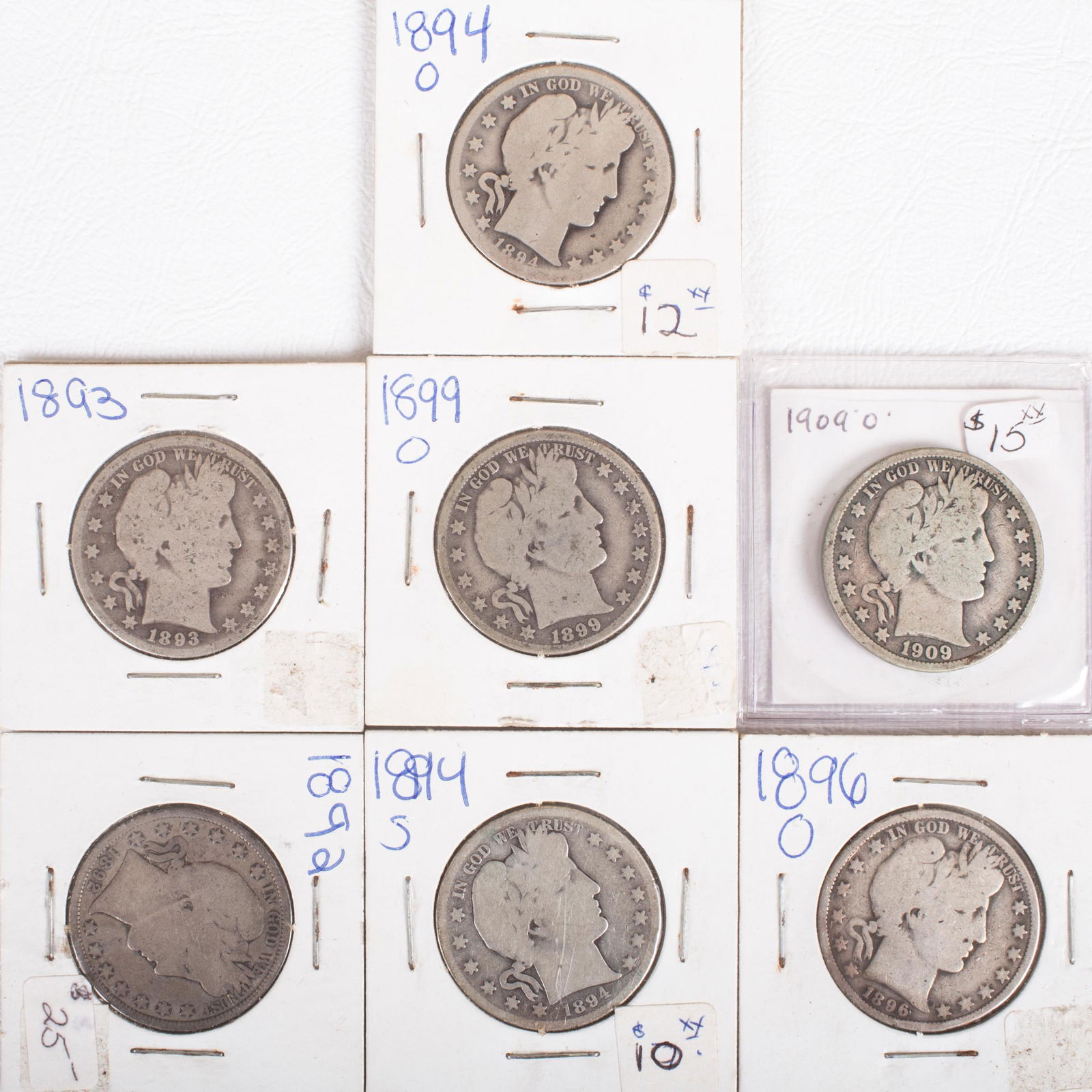 BARBER HALF DOLLARS (7) (1 of 2)