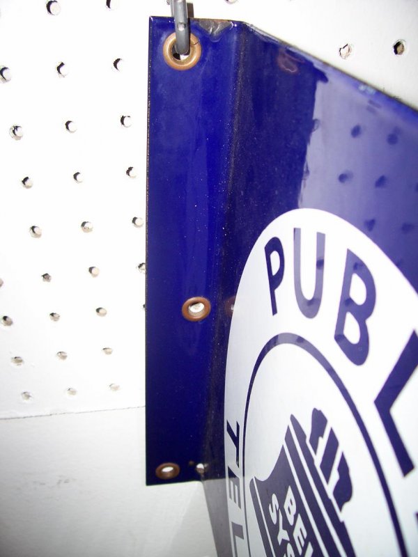 BELL SYSTEM PUBLIC TELEPHONE FLANGE SIGN - 2