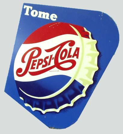 PEPSI COLA ADVERTISING FLANGE SIGN - MEXICO