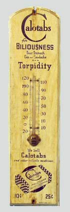 CALOTABS ADVERTISING THERMOMETER