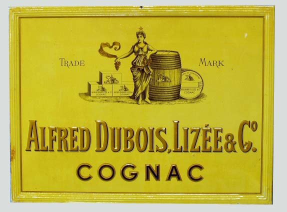 ALFRED DUBOIS, LIZEE & CO COGNAC ADVERTISING
