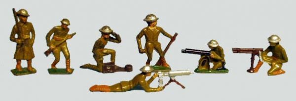 13 GREY IRON SOLDIER FIGURES - 2