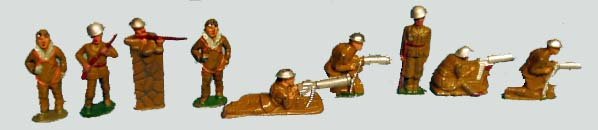 9 BARCLAY SOLDIER FIGURES