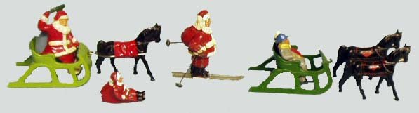 21 BARCLAY SANTA & WINTER FIGURES