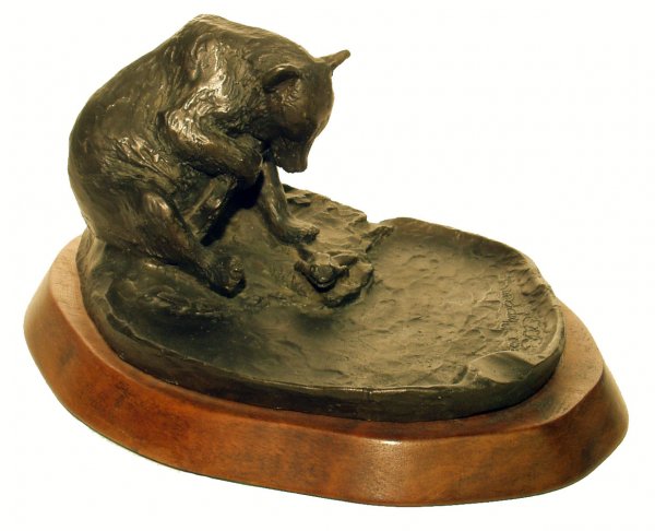 PHIPPEN BEAR and FROG BRONZE