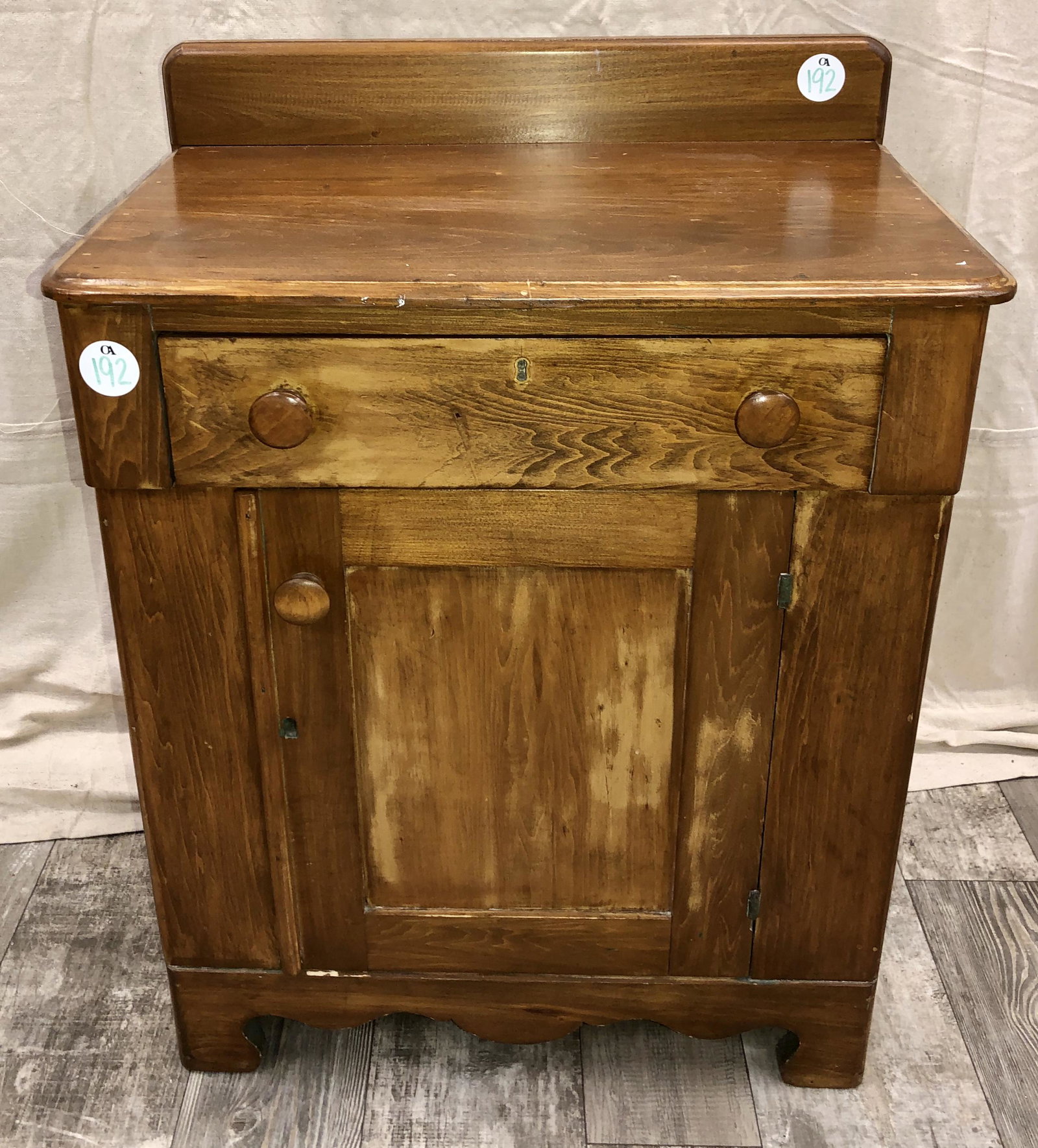 MIXED WOOD WASH STAND: H-31 1/2", W-24", G-VG