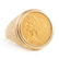 14KT YELLOW GOLD COIN RING